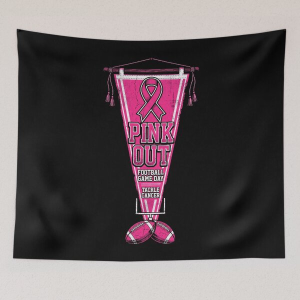 Item preview, Pink Out Football Game Day Tackle Cancer Breast Cancer Awareness Support designed and sold by FolkGraphics.