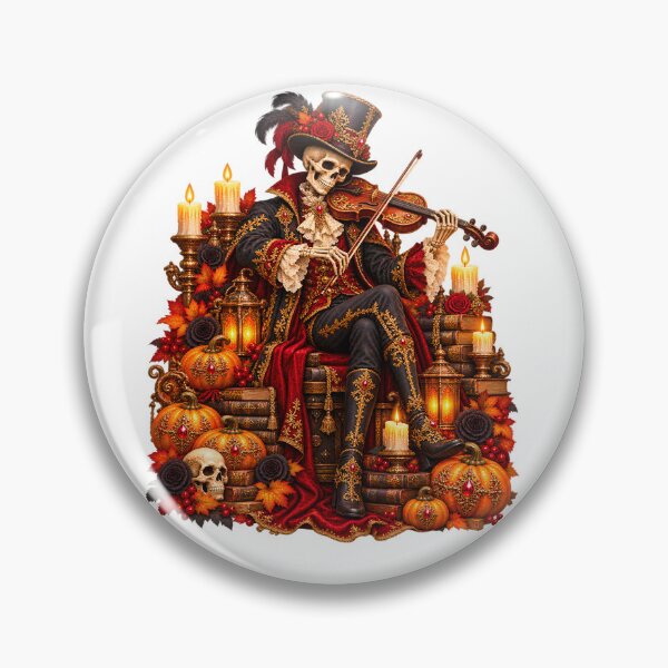 Item preview, Baroque Skeleton Violinist – Victorian Gothic Halloween designed and sold by Clothes With Smiling Animals Walt Gral.
