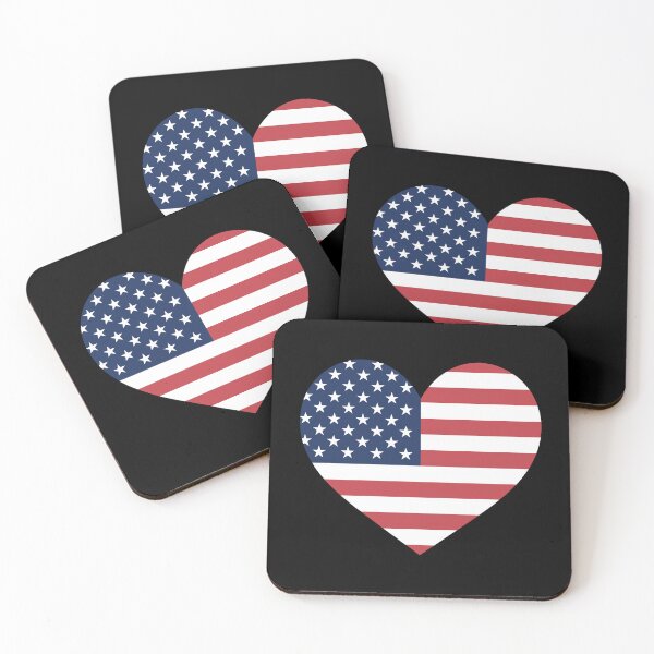 Item preview, USA Flag Heart designed and sold by Marshallamoakohene.