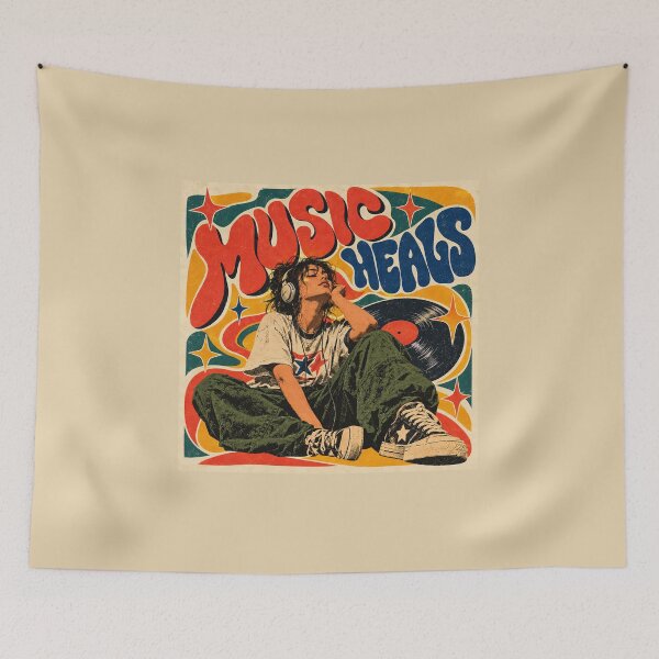 Item preview, music heals designed and sold by retroojogo.