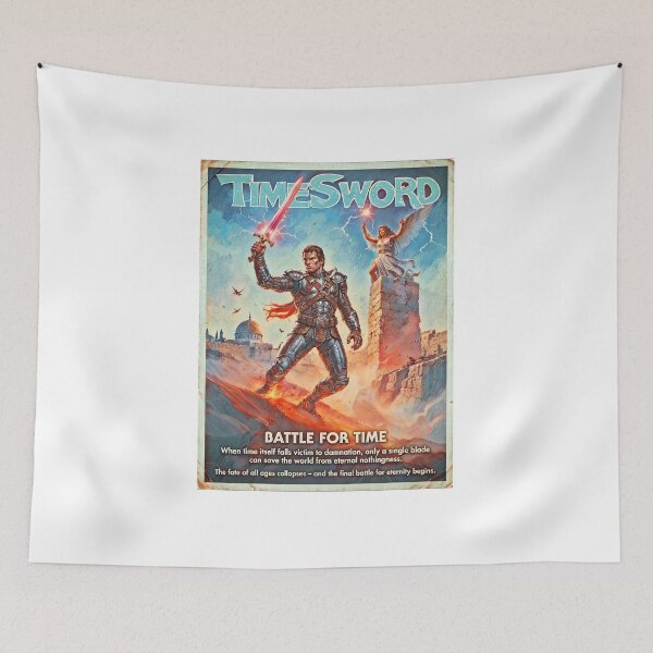 Artikelvorschau, Time Sword – Epic Vintage Fantasy Movie Poster entworfen und verkauft von D6rkT3chDemon.