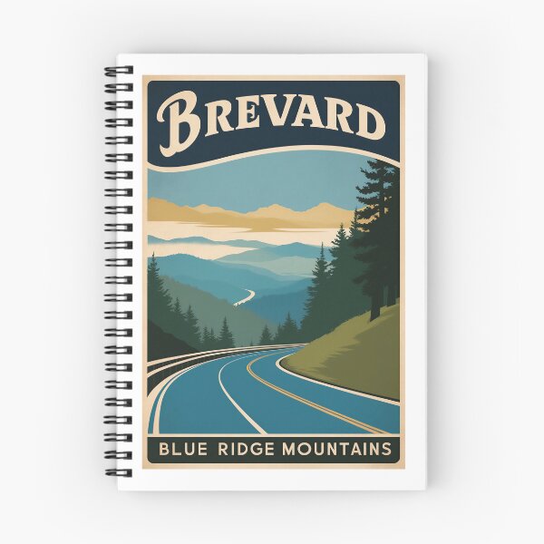 Item preview, Brevard Blue Ridge Mountains Retro Travel designed and sold by bobparduephoto.