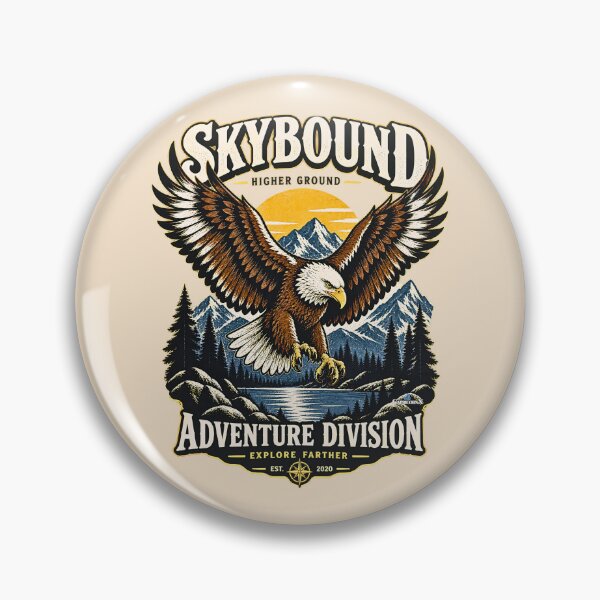Artikelvorschau, Skybound Vintage Bald Eagle entworfen und verkauft von EvergreenPark - Tee Studio.