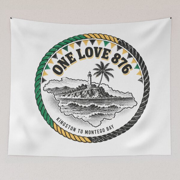 Item preview, One Love 876 Jamaica Kingston to Montego Bay  designed and sold by freshwear design.