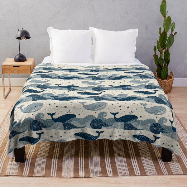 Aperçu de l'œuvre Whales and Waves créée et vendue par ArtfulAdv.