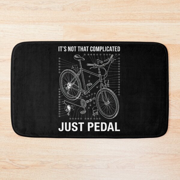 Item preview, It's Not That Complicated Just Pedal Cycling Bicycle Rider designed and sold by FolkGraphics.