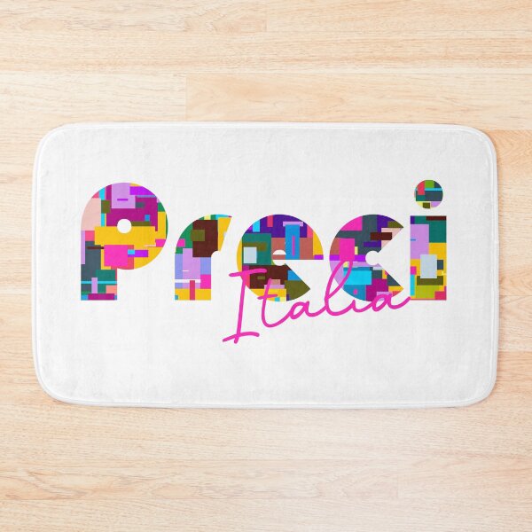 Item preview, Preci, Norcia, Italy, Italia, colorful typography design for travellers designed and sold by Wanderful-roads.