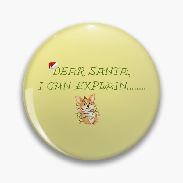 Item preview, Dear Santa I Can Explain Corgi Christmas Lights designed and sold by SolutionsArt.