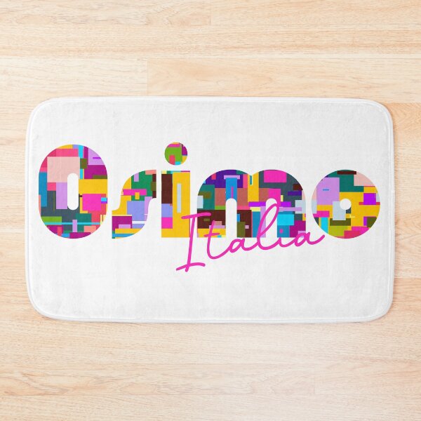 Item preview, Osimo, Italy, Italia, colorful typography design for travellers designed and sold by Wanderful-roads.