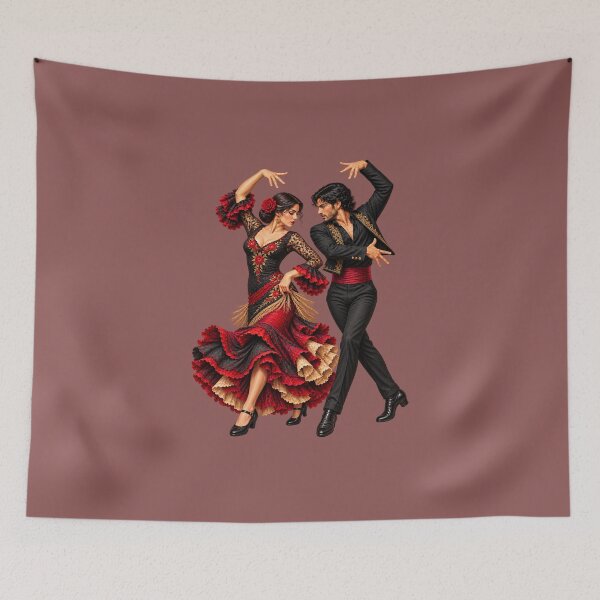 Artikelvorschau, Flamenco-Tänzer aus Málaga – Spanische Leidenschaftskunst entworfen und verkauft von PrintGo26.