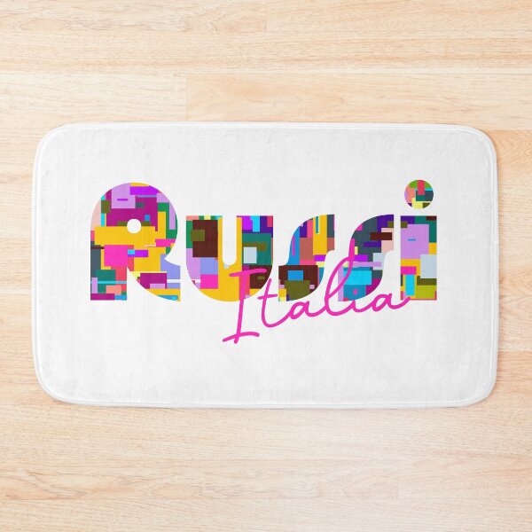 Item preview, Russi, Italy, Italia, colorful typography design for travellers designed and sold by Wanderful-roads.