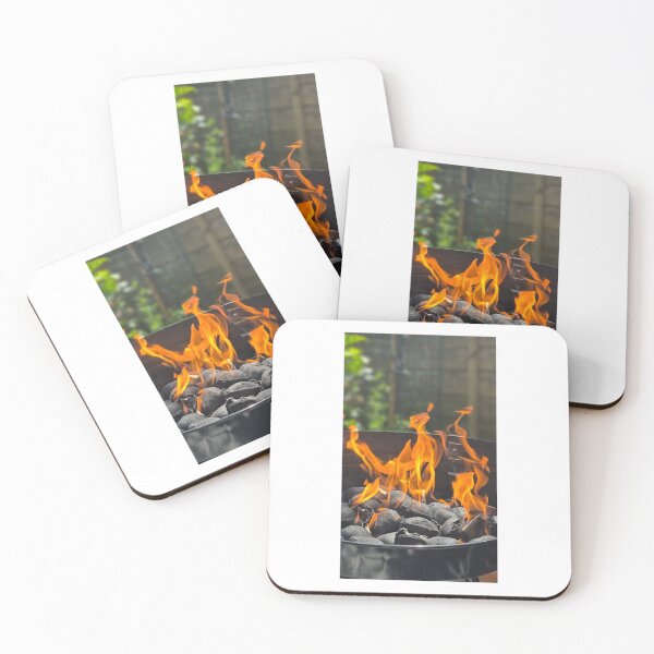 Item preview, Flames on a charcoal bbq designed and sold by BrizzlePix.