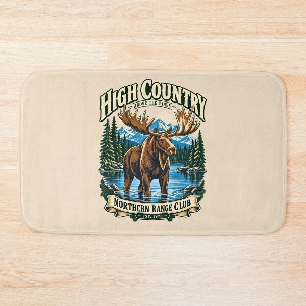 Item preview, High Country Moose Wilderness Club designed and sold by EvergreenPark - Tee Studio.