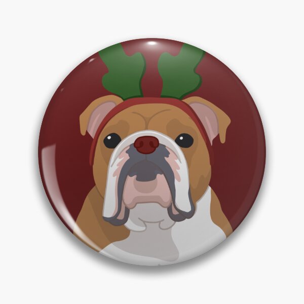 Item preview, Christmas bulldog designed and sold by Rae & Nova.
