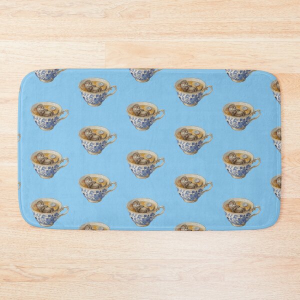 Item preview, Cute Otter Floating in Vintage Teacup designed and sold by Merli7.