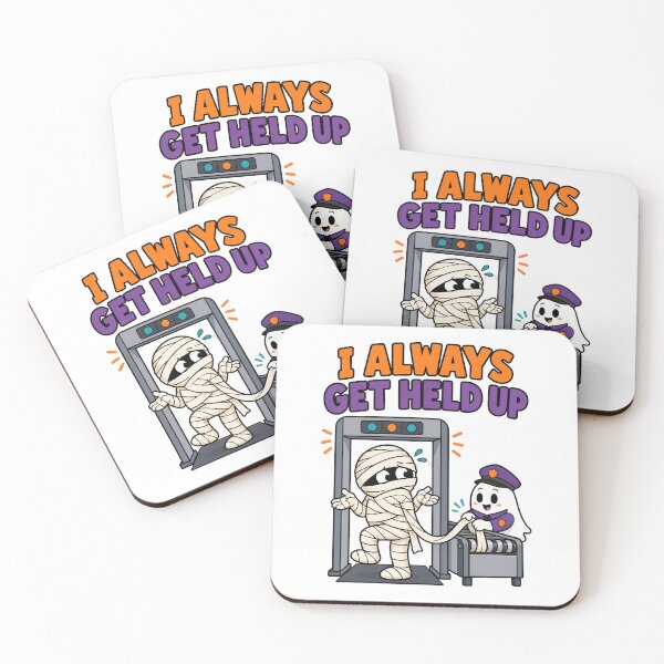 Item preview, I Always Get Held Up Funny Mummy Airport Halloween Design. designed and sold by The-T-In-Retro.