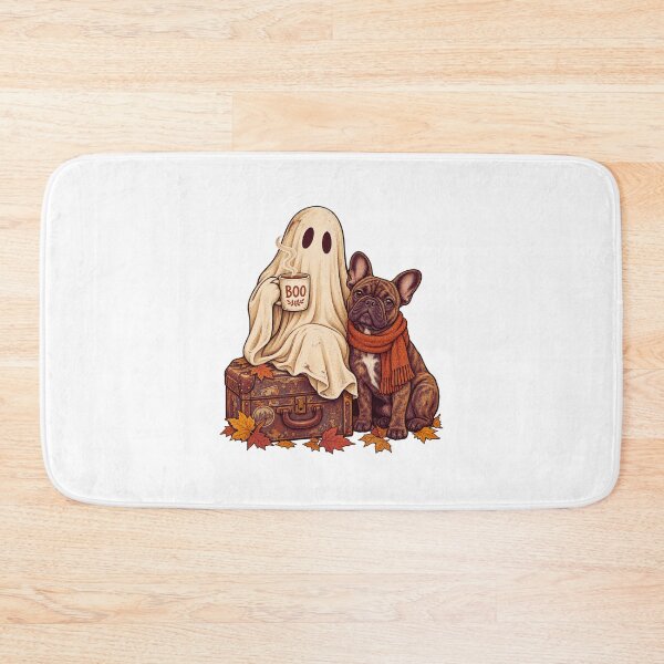 Item preview, Autumn Ghost Coffee With French Bulldog designed and sold by LuveraxArt.