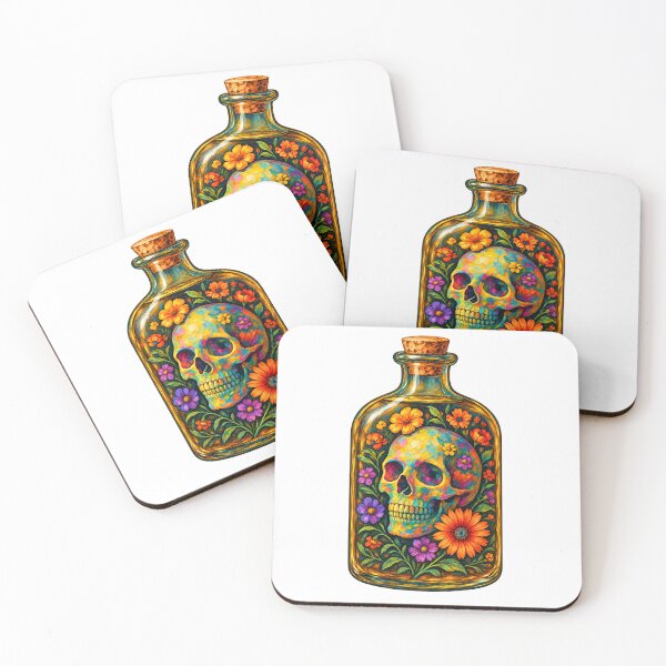 Item preview, The Floral Skull | Vintage Apothecary Art designed and sold by Whatever Works.