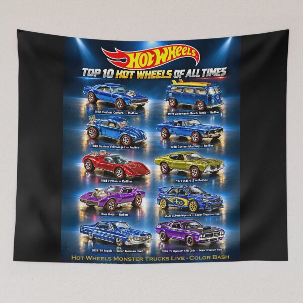Artikelvorschau, **Hot Wheels Monster Trucks Live – Color Bash – kommt vom 1. bis 3. Januar 2027 in die Enmarket Arena in Savannah, Georgia. entworfen und verkauft von DBM Photo Art 1.