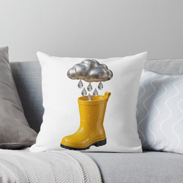 Item preview, Rain Cloud in a Yellow Boot designed and sold by TrendTribeTP.