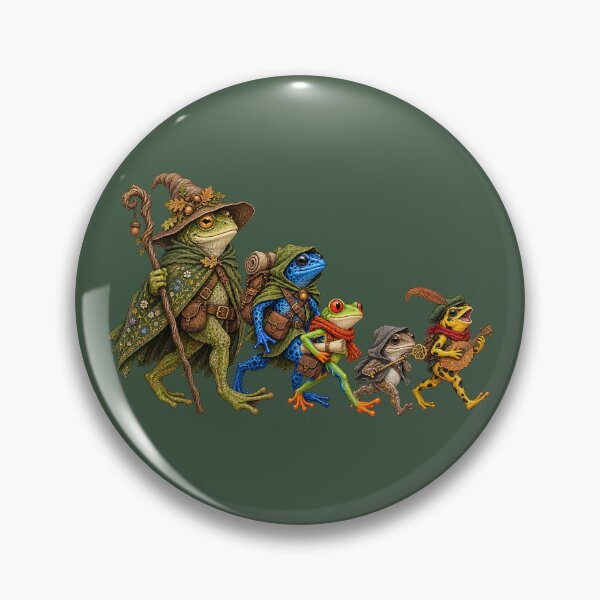Item preview, Fantasy Frog Adventurer Party | Wizard Bard Ranger Graphic designed and sold by Escape The Reality.