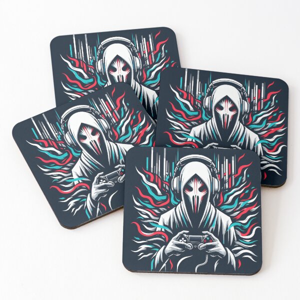 Item preview, Cyberpunk Gamer Skull Hooded DJ Gaming Art designed and sold by Mechanical-Artt.