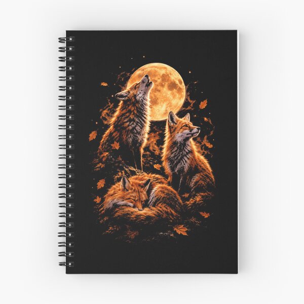 Item preview, Howling fox Full Moon Autumn Nature designed and sold by FolkGraphics.