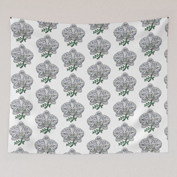 Item preview, Clear Emerald Orchid Crystal Sticker - Bicolor Diamond Bloom designed and sold by Crystal Critters .