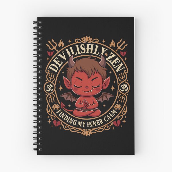 Item preview, Devilishly Zen - Funny Meditating Demon Finding Inner Calm designed and sold by fabiandesigns88.