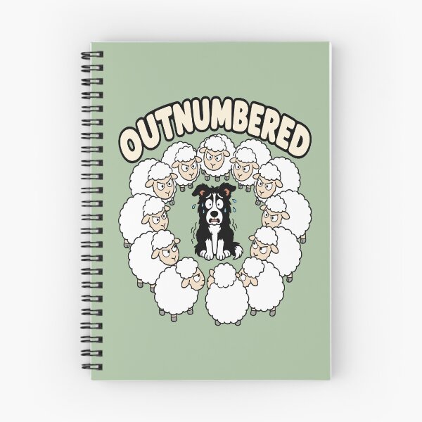 Item preview, Outnumbered - Overwhelmed Border Collie designed and sold by Regal Rev.