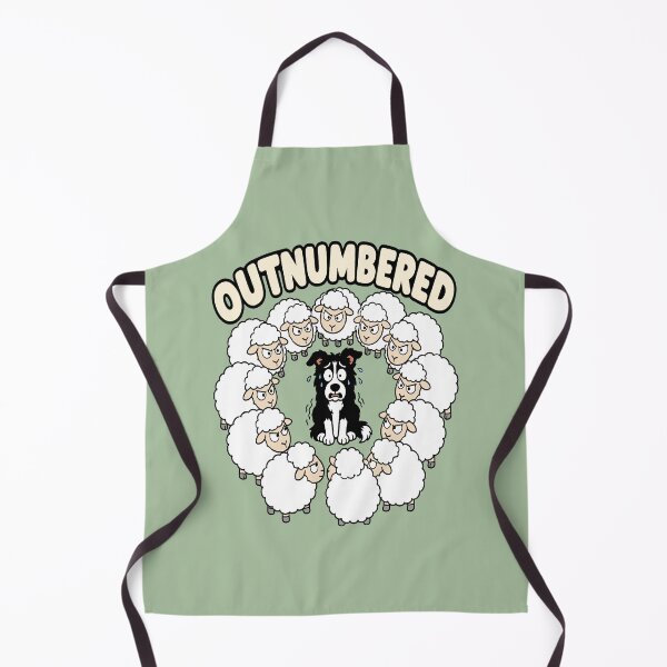 Item preview, Outnumbered - Overwhelmed Border Collie designed and sold by Regal Rev.