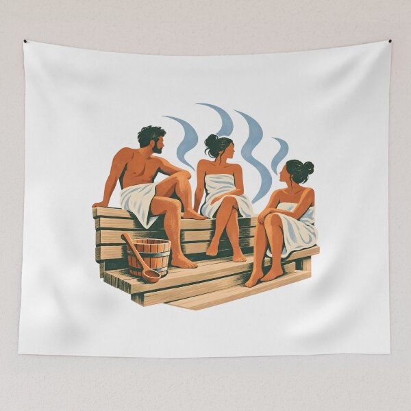 Artikelvorschau, Soziales Sauna Ritual auf Bänken entworfen und verkauft von Philippa Shop.