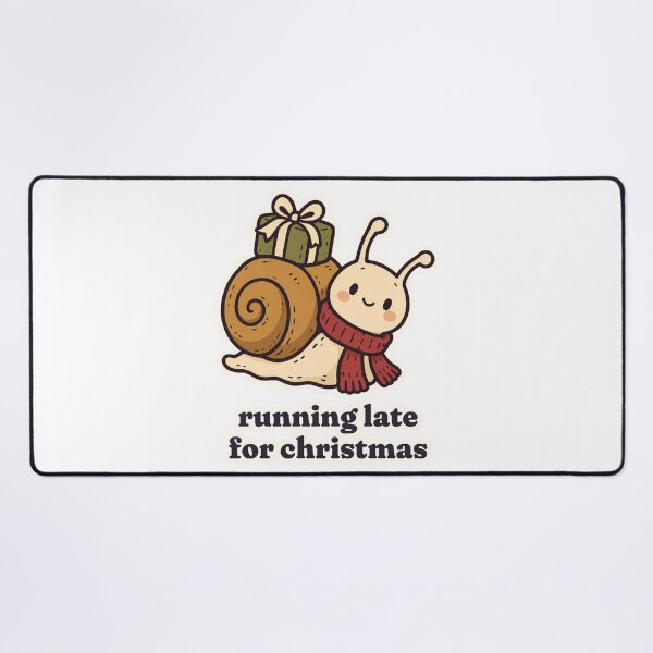Item preview, Cute Christmas Snail Running Late for the Holidays designed and sold by OuqCreations.