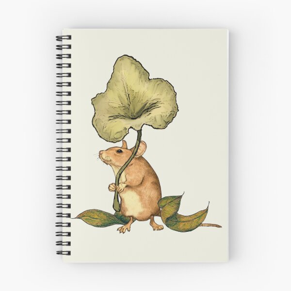 Item preview, Country Mouse Toting Leaf Illustration designed and sold by JoyfulWhimsy.