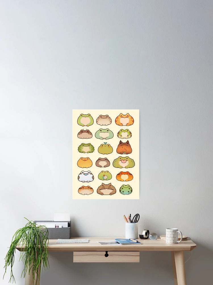 Thumbnail 2 of 3, Poster, frogs designed and sold by Rihnlin.