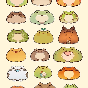 Artwork thumbnail, frogs by Rihnlin