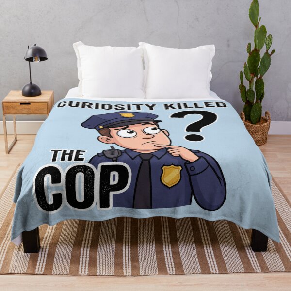 Item preview, La curiosidad mató al policía: diseño de parodia policial divertida 6 designed and sold by WordPlayStudio.