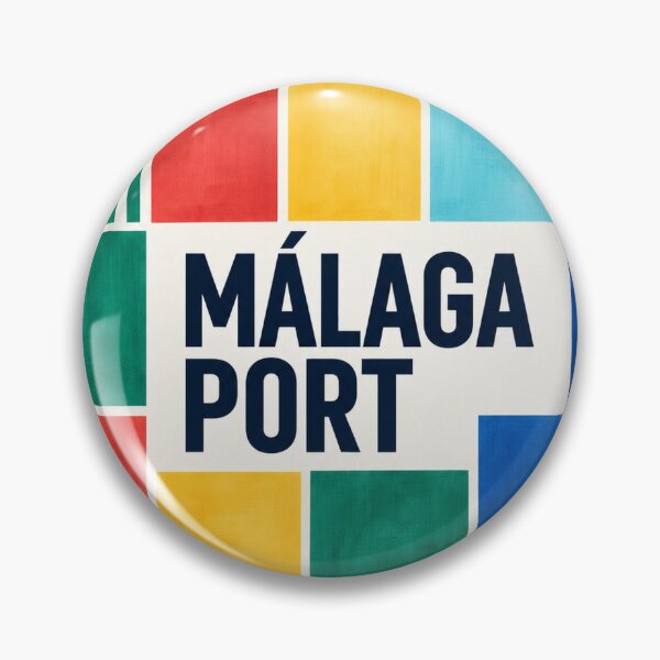 Artikelvorschau, Geometrische Darstellung des Hafens von Malaga entworfen und verkauft von PrintGo26.