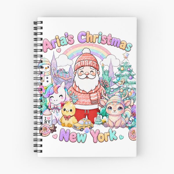 Item preview, Kawaii Christmas Santa New York Cute New York Aria designed and sold by TheChalkyFox.