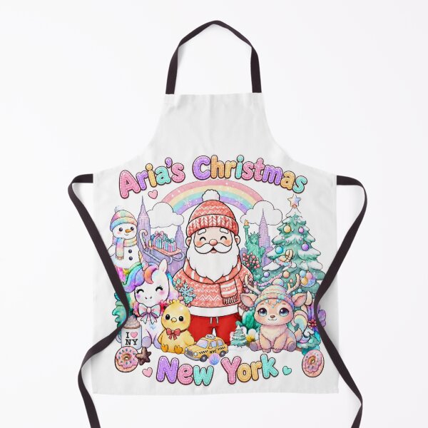 Item preview, Kawaii Christmas Santa New York Cute New York Aria designed and sold by TheChalkyFox.