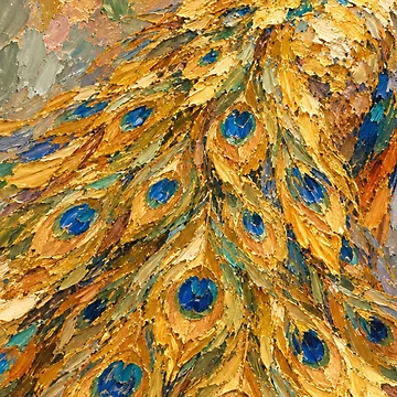 Artwork thumbnail, Peacock Feathers by Paper&Palette
