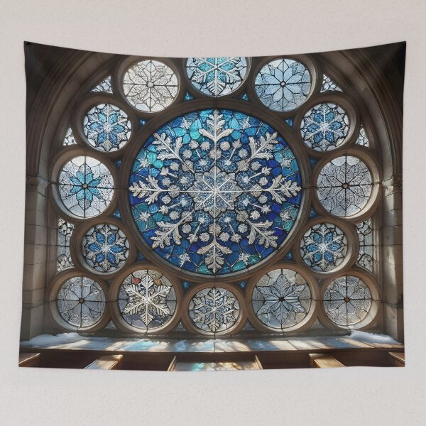 Item preview, Cathedral Snowflake Rose Window designed and sold by Sybille-Yates.