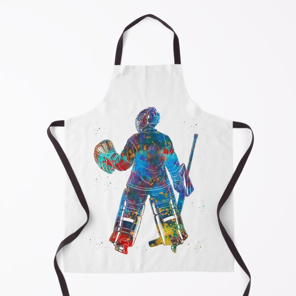 Item preview, Ice Hockey Goalie Watercolor Art designed and sold by Liededrom..