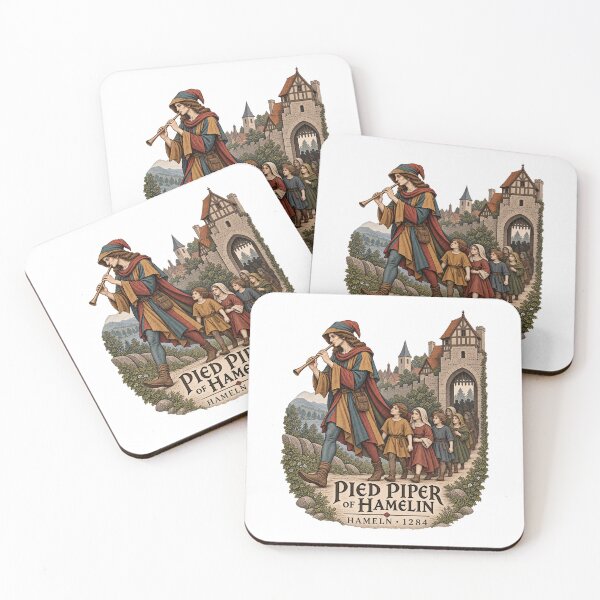Item preview, Pied Piper of Hamelin – Hameln 1284 Folklore Legend designed and sold by Larkfound Studio.