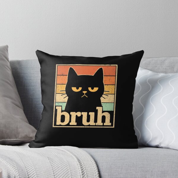 Item preview, Bruh Funny Grumpy Cat Retro Meme designed and sold by MysticMirth.