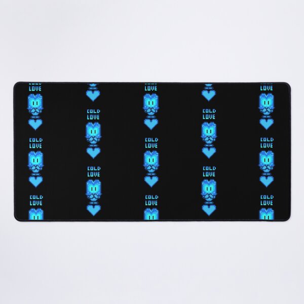 Item preview, Cold Love - Pixel Art Blue Ice Heart Gamer Girl designed and sold by RetroRlx.