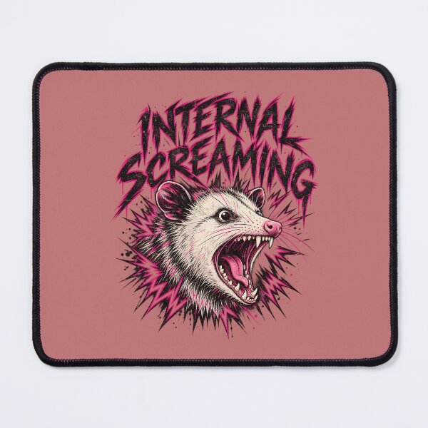 Item preview, Internal Screaming – Pink Punk Opossum designed and sold by AwesomeBeyondLimits.
