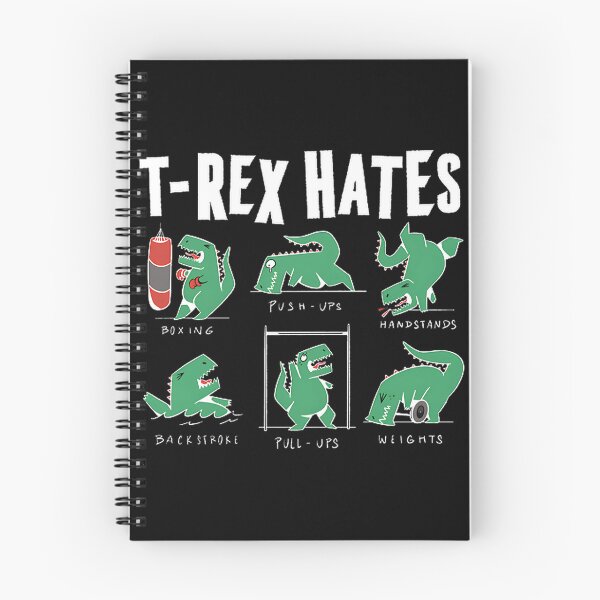 Item preview, Funny T Rex Cartoon Dislikes Boxing, Loves Push Ups and Pull Ups Workout Design designed and sold by MoGo2020.