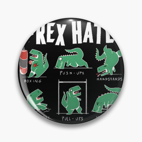 Item preview, Funny T Rex Cartoon Dislikes Boxing, Loves Push Ups and Pull Ups Workout Design designed and sold by MoGo2020.