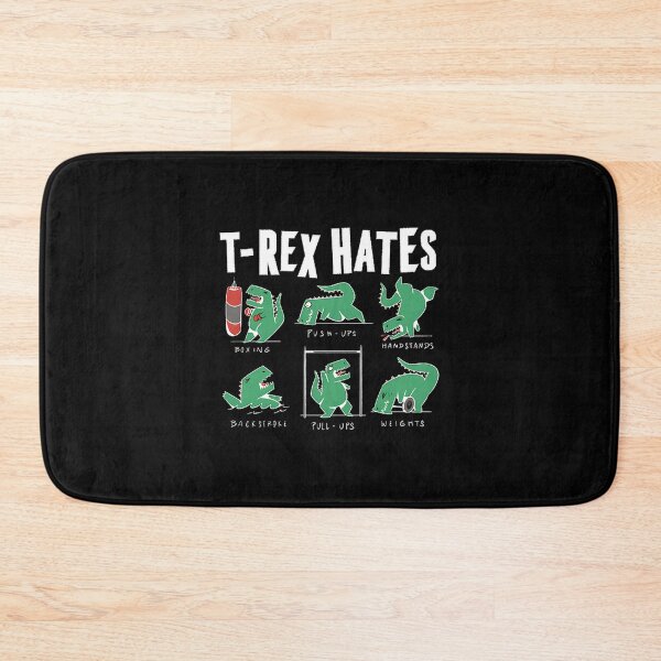 Item preview, Funny T Rex Cartoon Dislikes Boxing, Loves Push Ups and Pull Ups Workout Design designed and sold by MoGo2020.